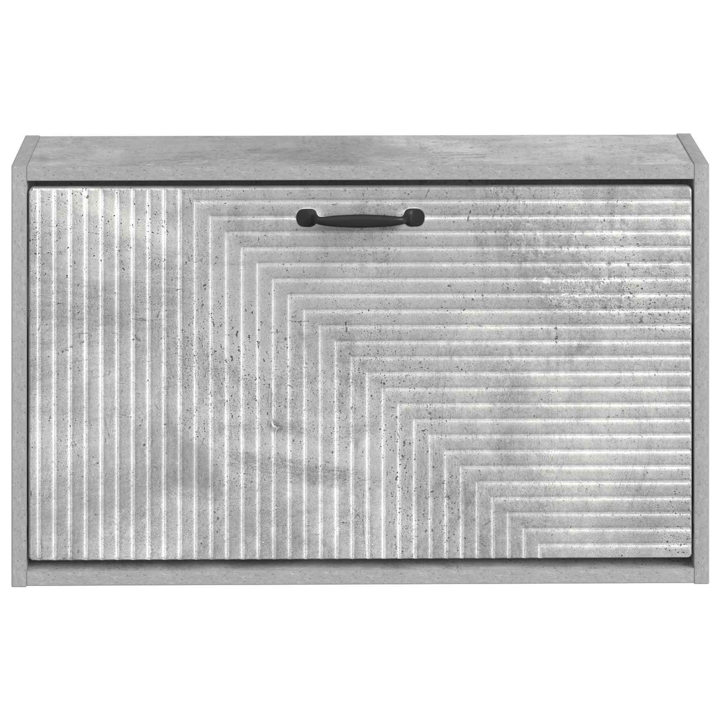 vidaXL Wall-Mounted Shoe Cabinet HAARLEM 71 x 17 x 43 cm Concrete Grey