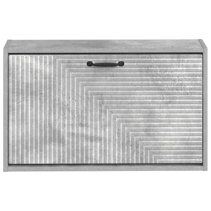 vidaXL Wall-Mounted Shoe Cabinet HAARLEM 71 x 17 x 43 cm Concrete Grey