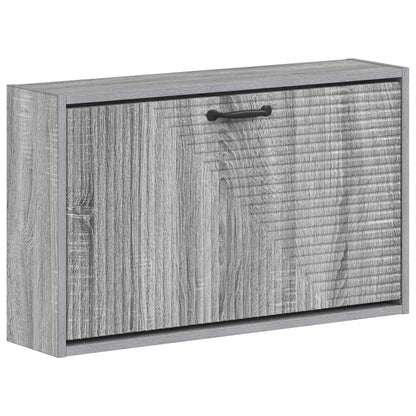 vidaXL Wall-Mounted Shoe Cabinet HAARLEM 71 x 17 x 43 cm Grey Sonoma