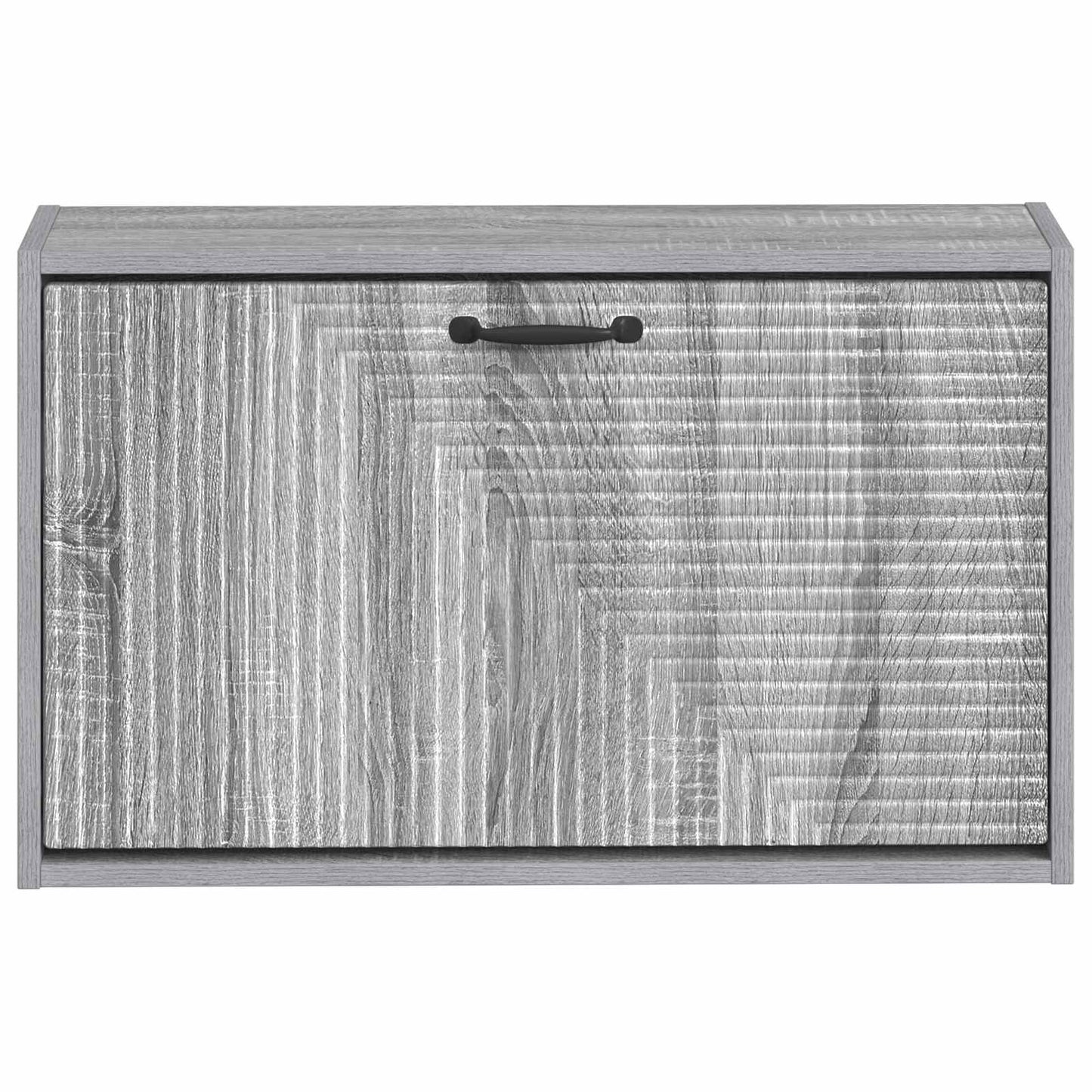 vidaXL Wall-Mounted Shoe Cabinet HAARLEM 71 x 17 x 43 cm Grey Sonoma