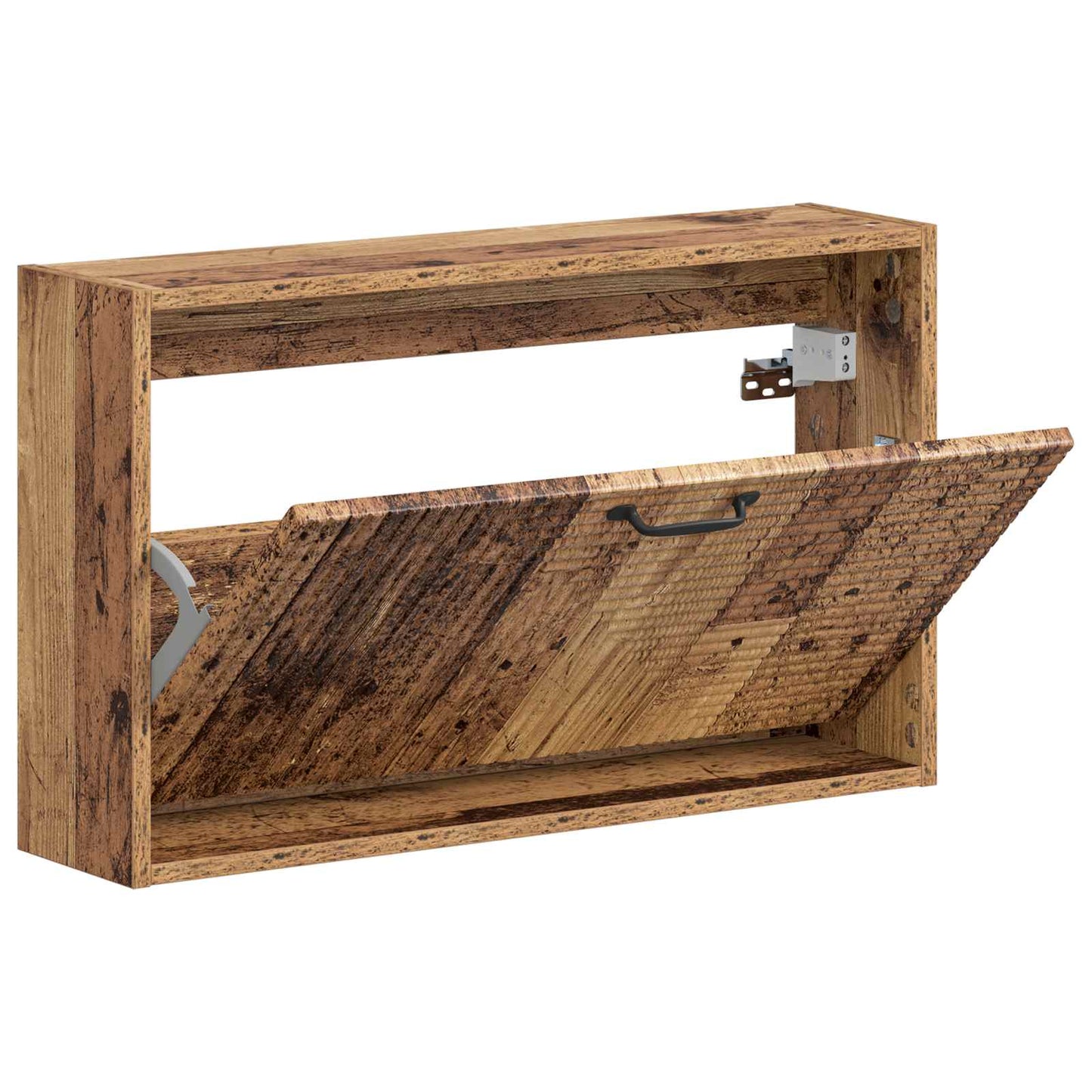 vidaXL Wall-Mounted Shoe Cabinet HAARLEM 71 x 17 x 43 cm Old Wood