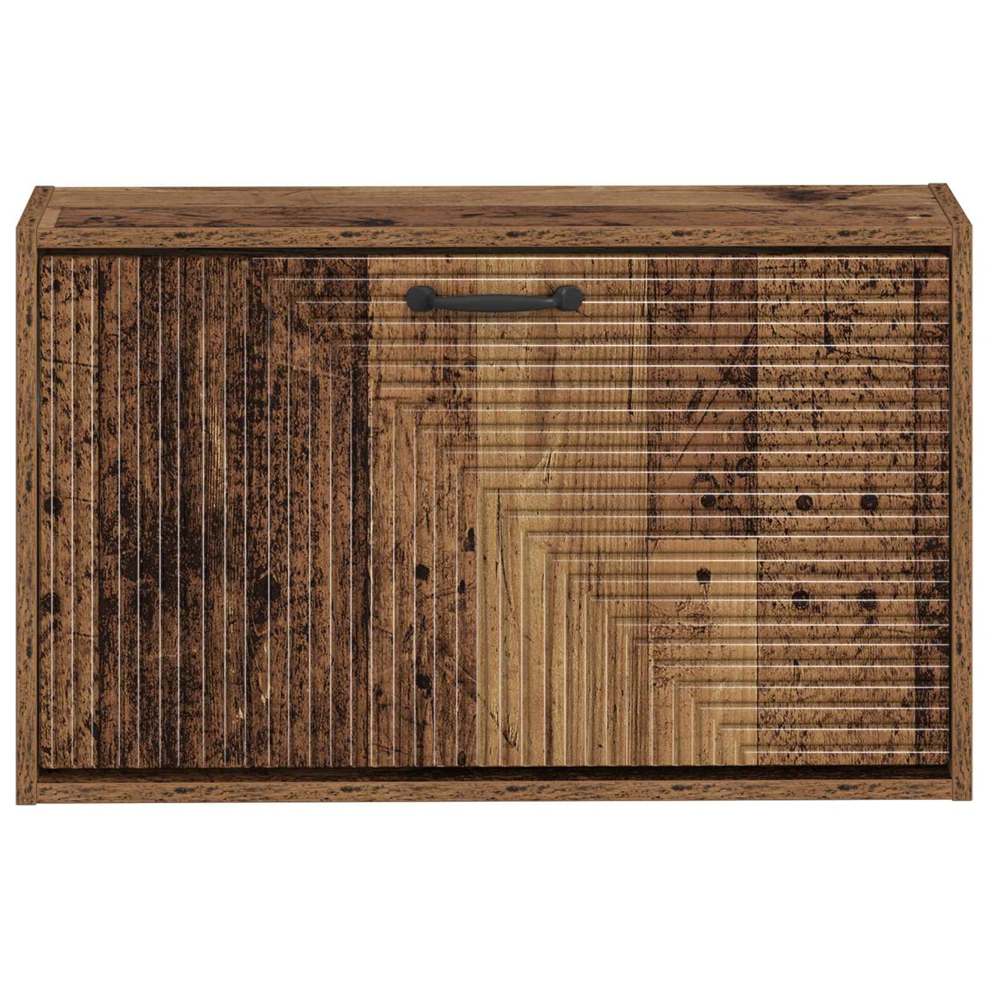 vidaXL Wall-Mounted Shoe Cabinet HAARLEM 71 x 17 x 43 cm Old Wood