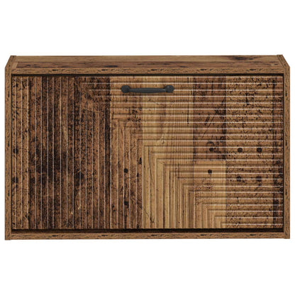 vidaXL Wall-Mounted Shoe Cabinet HAARLEM 71 x 17 x 43 cm Old Wood