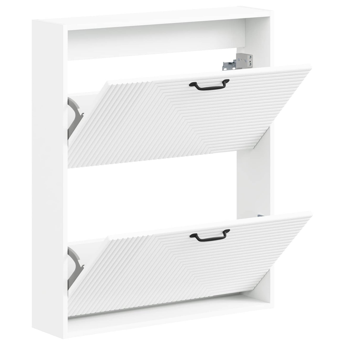 vidaXL Wall-Mounted Shoe Cabinet HAARLEM 71 x 17 x 86 cm White