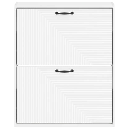 vidaXL Wall-Mounted Shoe Cabinet HAARLEM 71 x 17 x 86 cm White