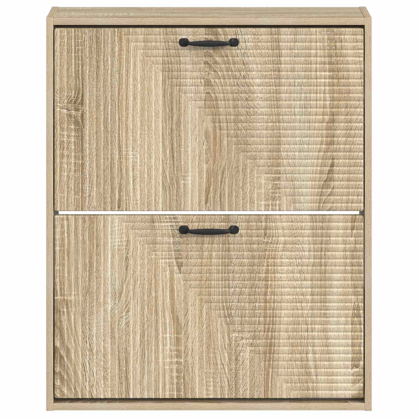 vidaXL Wall-Mounted Shoe Cabinet HAARLEM 71 x 17 x 86 cm Sonoma Oak