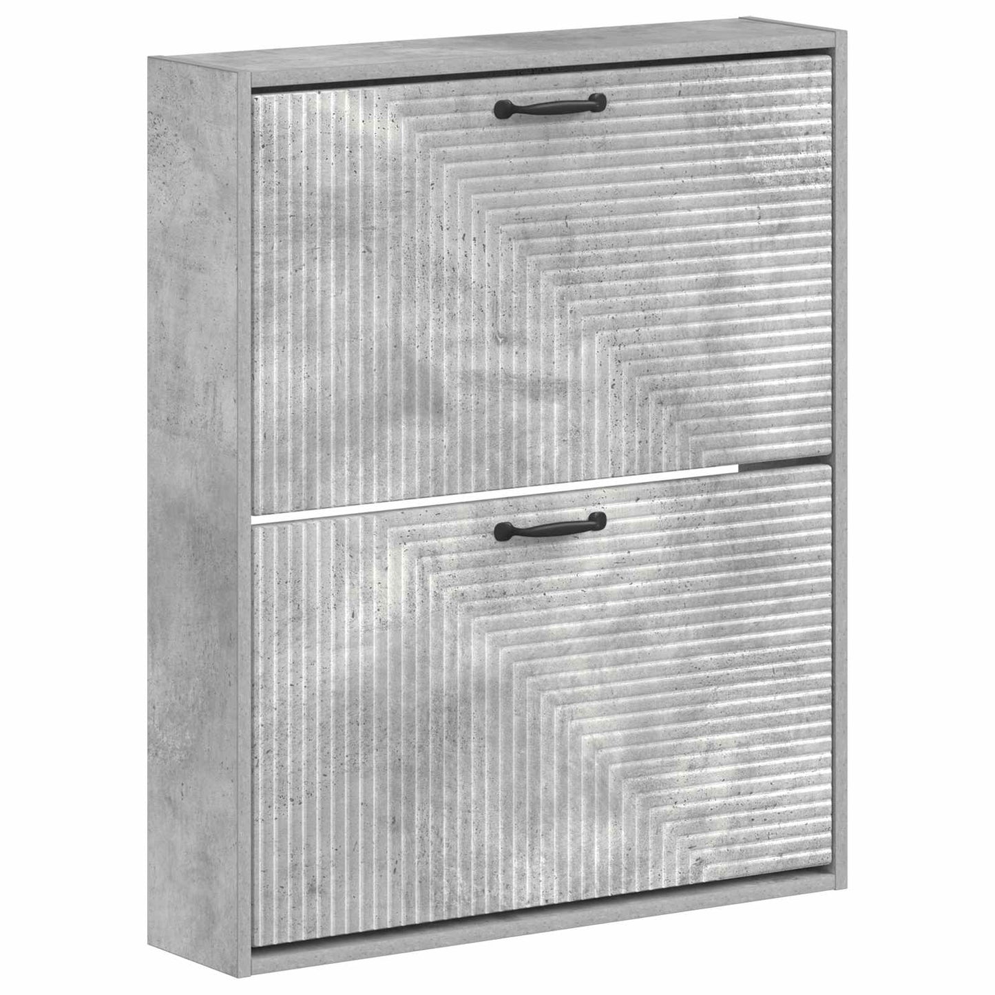 vidaXL Wall-Mounted Shoe Cabinet HAARLEM 71 x 17 x 86 cm Concrete Grey