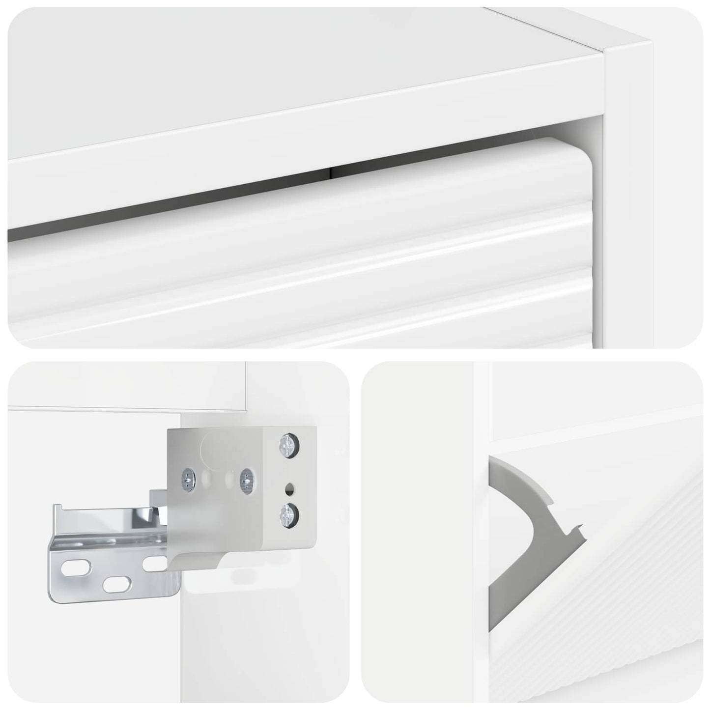 vidaXL Wall-Mounted Shoe Cabinet HAARLEM 71 x 17 x 86 cm