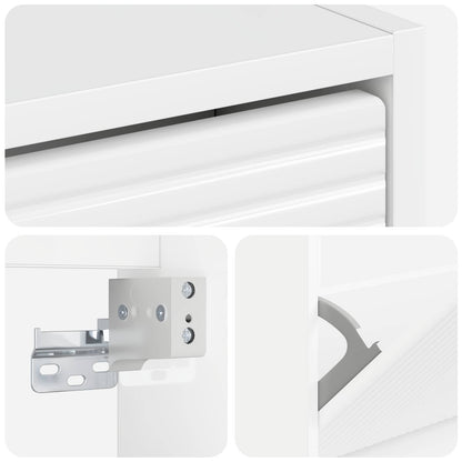 vidaXL Wall-Mounted Shoe Cabinet HAARLEM 71 x 17 x 86 cm