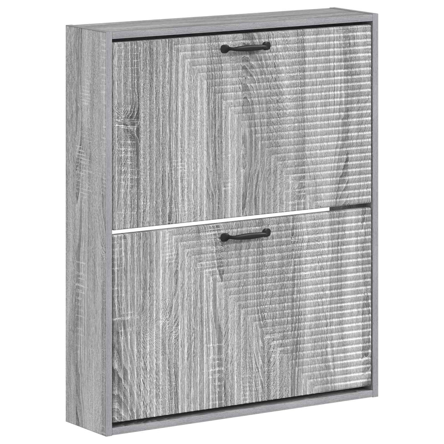 vidaXL Wall-Mounted Shoe Cabinet HAARLEM 71 x 17 x 86 cm Grey Sonoma