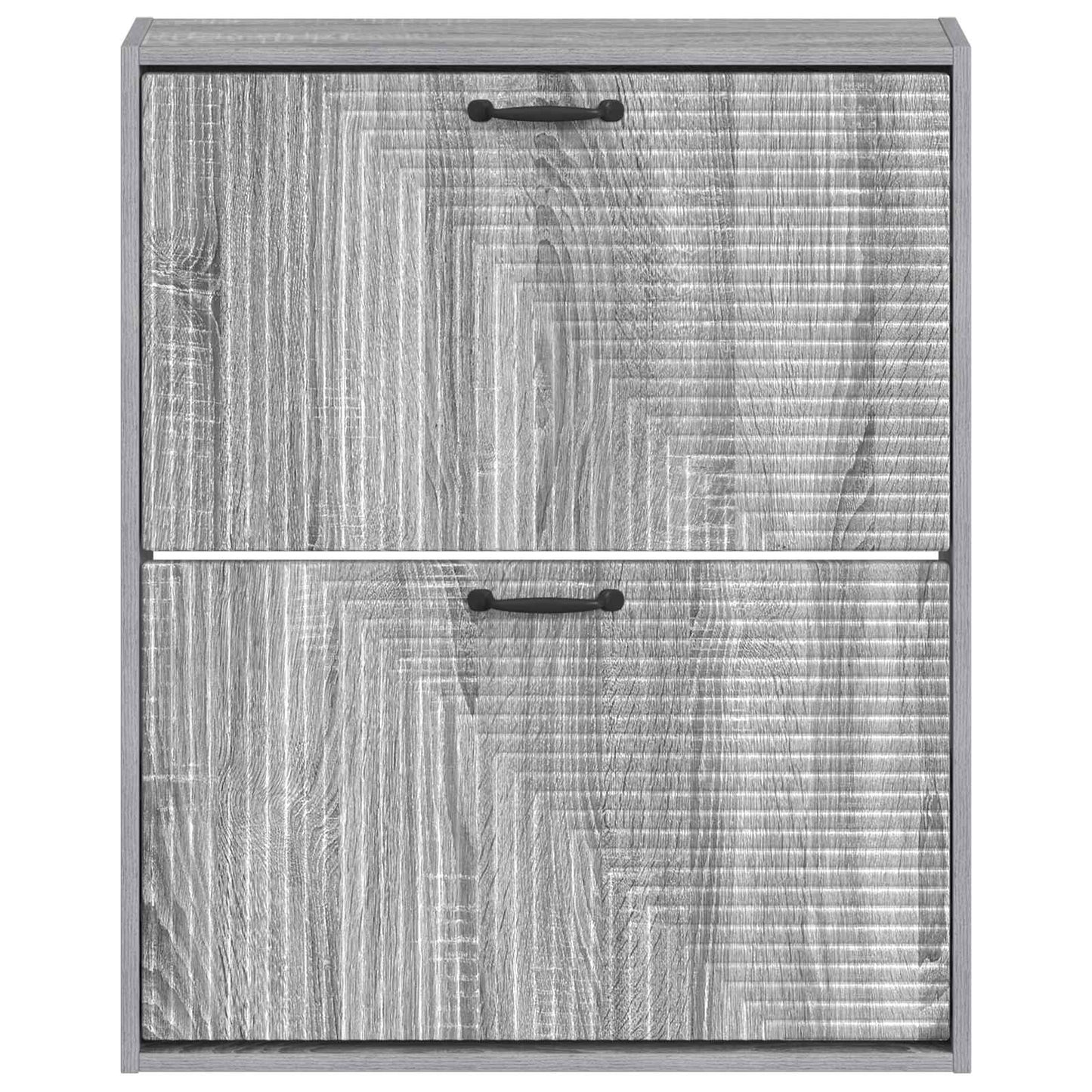 vidaXL Wall-Mounted Shoe Cabinet HAARLEM 71 x 17 x 86 cm Grey Sonoma