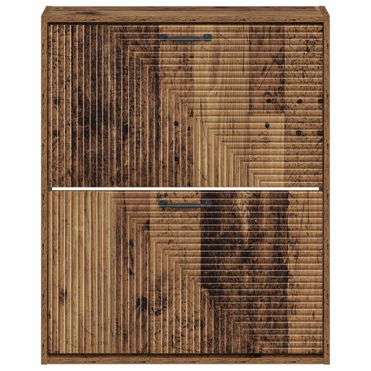vidaXL Wall-Mounted Shoe Cabinet HAARLEM 71 x 17 x 86 cm Old Wood