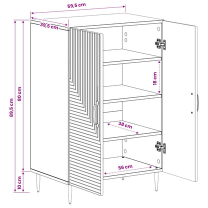 vidaXL Shoe Cabinet HAARLEM 59.5 x 39.5 x 89.5 cm Engineered Wood