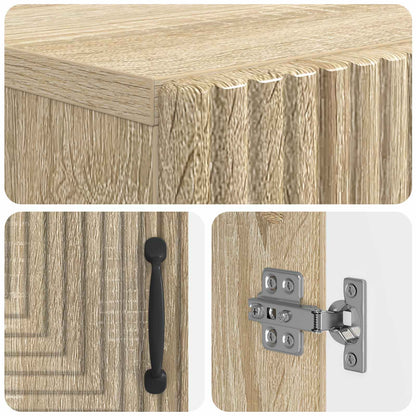 vidaXL Shoe Cabinet HAARLEM 59.5 x 39.5 x 89.5 cm Engineered Wood