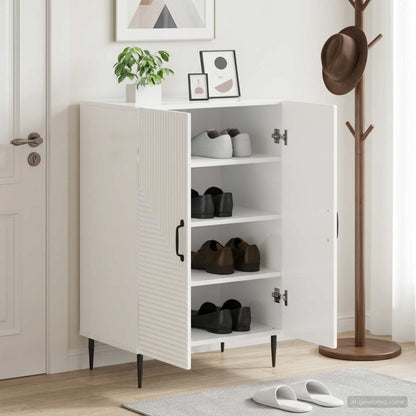 vidaXL Shoe Cabinet HAARLEM 59.5 x 39.5 x 89.5 cm Engineered Wood