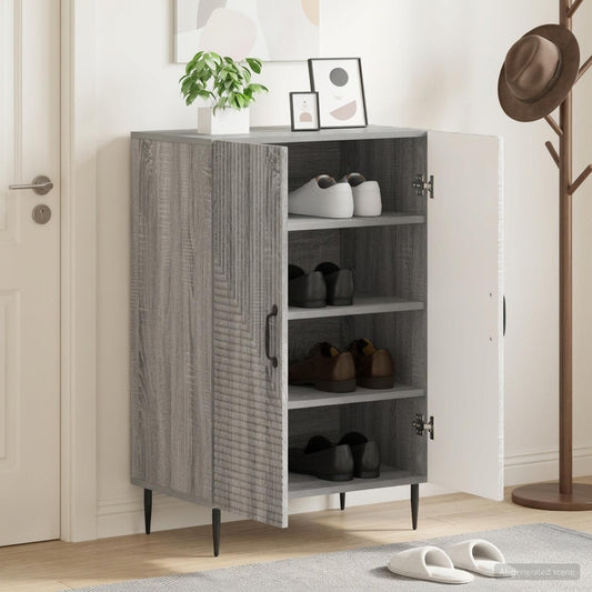 vidaXL Shoe Cabinet HAARLEM 59.5 x 39.5 x 89.5 cm Engineered Wood