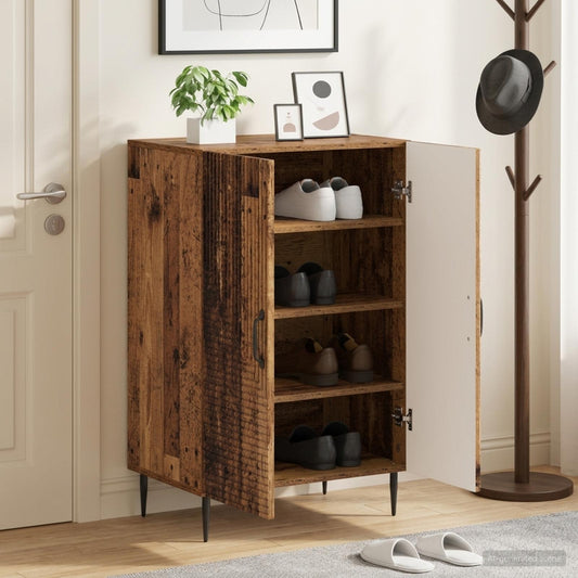 vidaXL Shoe Cabinet HAARLEM 59.5 x 39.5 x 89.5 cm Engineered Wood