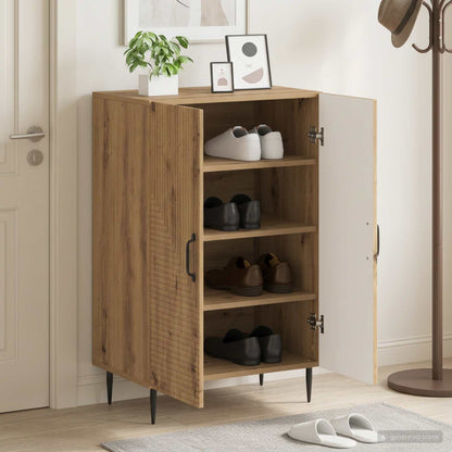 vidaXL Shoe Cabinet HAARLEM 59.5 x 39.5 x 89.5 cm Engineered Wood