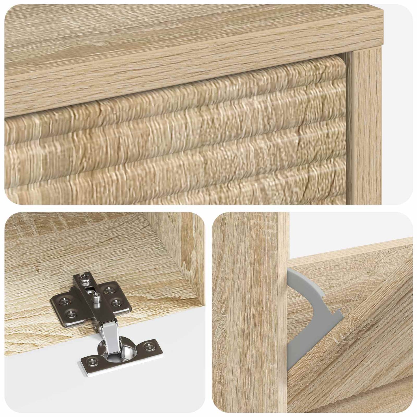 vidaXL Shoe Cabinet HAARLEM 78 x 24 x 103 cm Engineered Wood