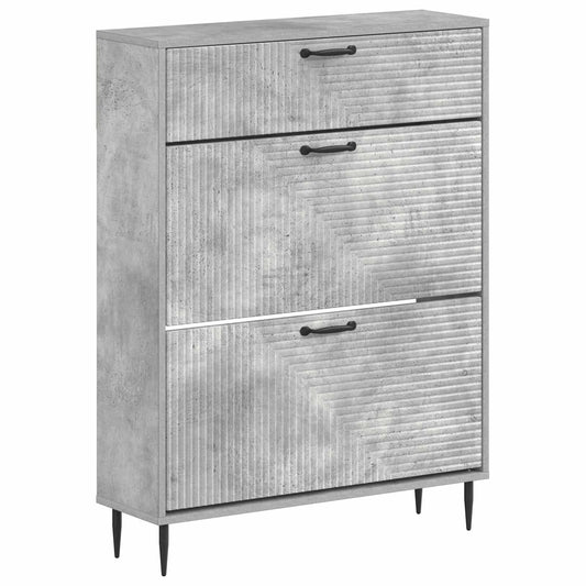 vidaXL Shoe Cabinet HAARLEM 78 x 24 x 103 cm Engineered Wood