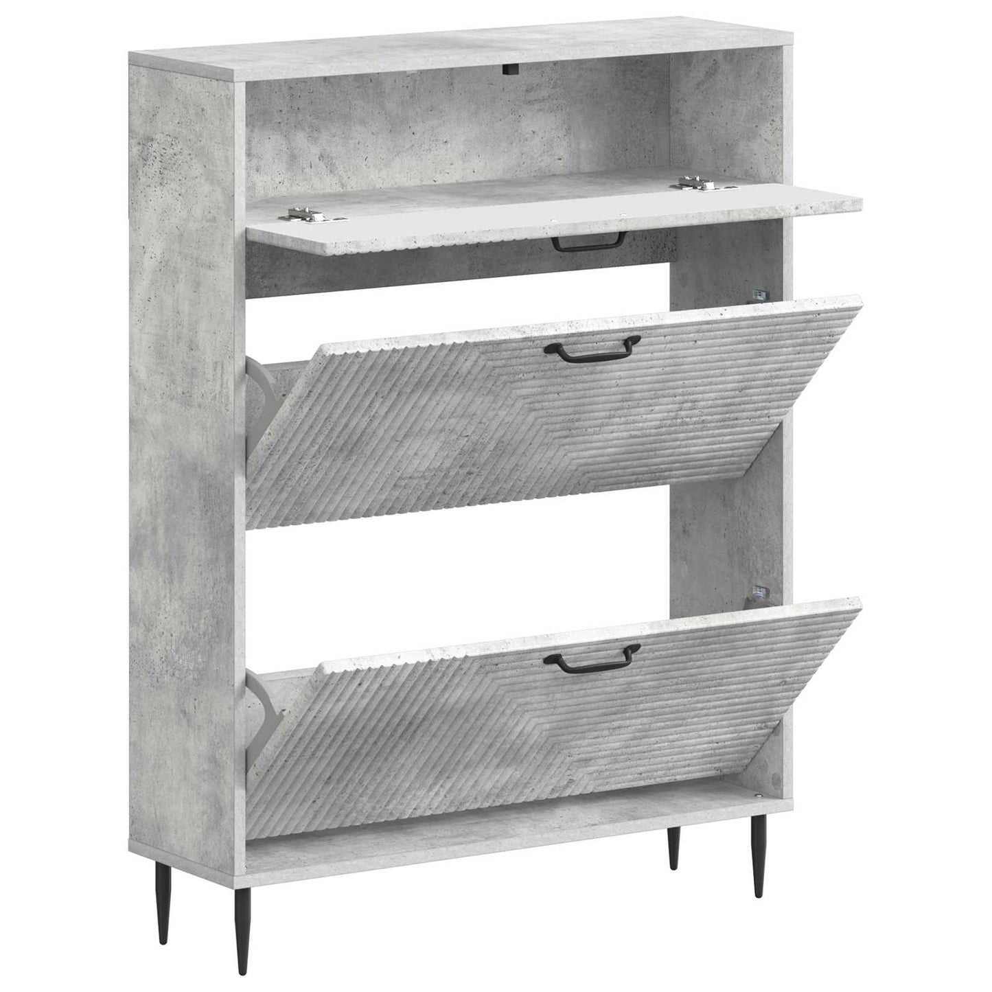 vidaXL Shoe Cabinet HAARLEM 78 x 24 x 103 cm Engineered Wood