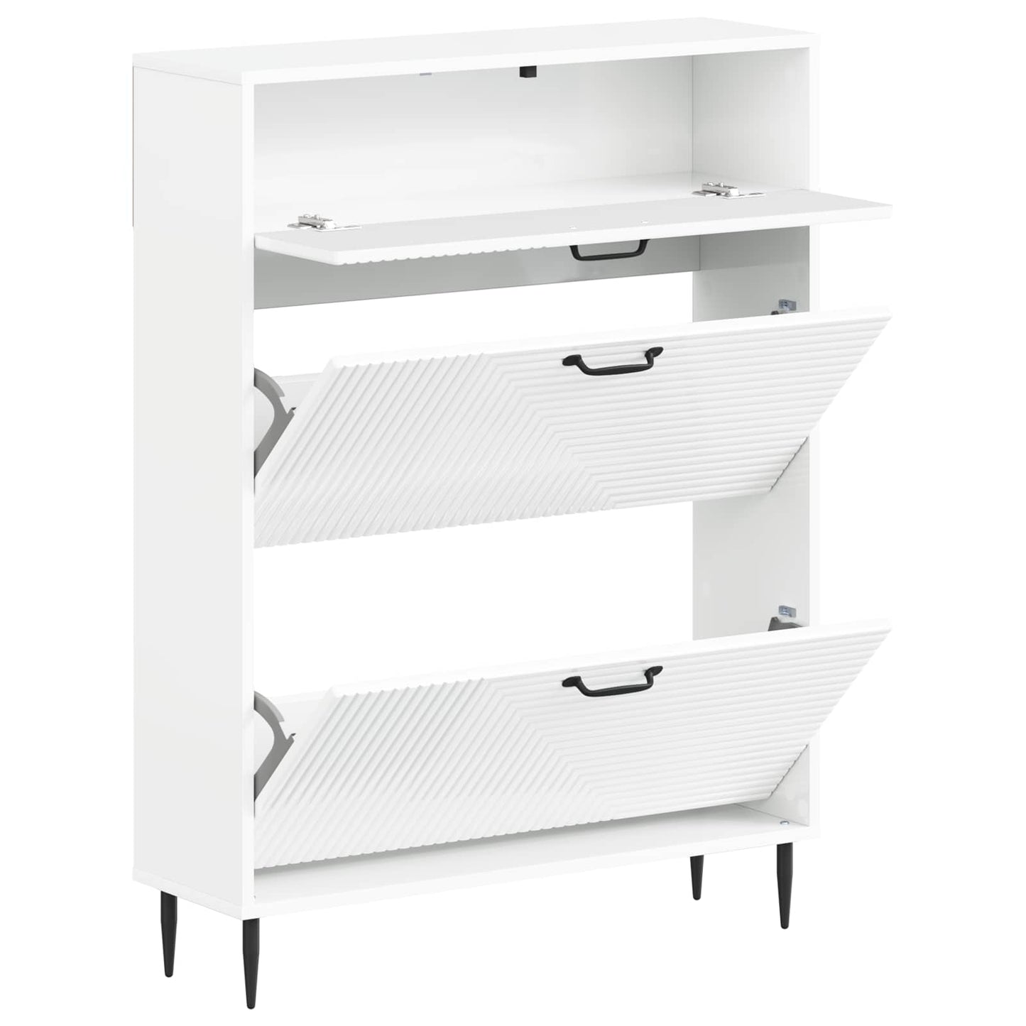 vidaXL Shoe Cabinet HAARLEM 78 x 24 x 103 cm Engineered Wood