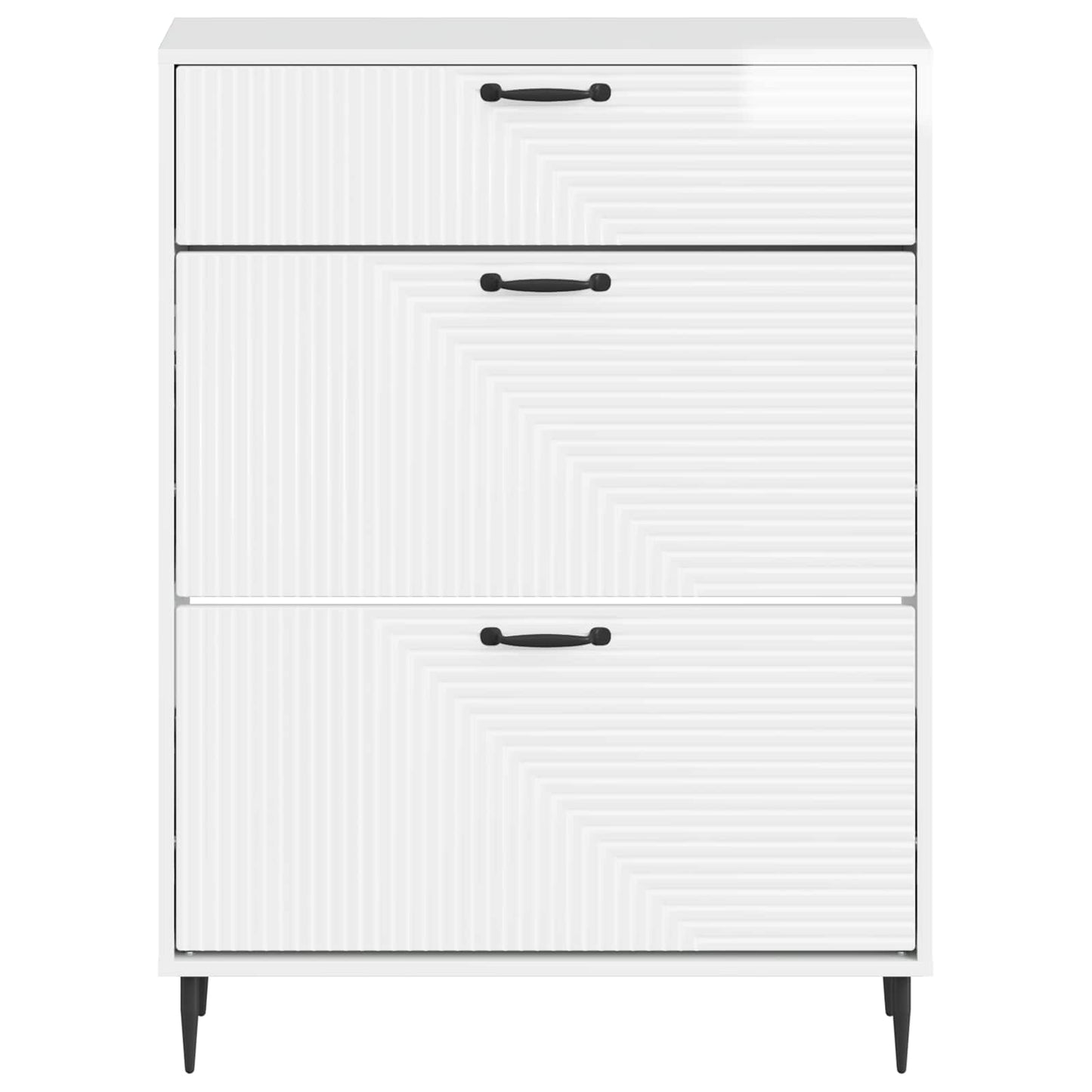 vidaXL Shoe Cabinet HAARLEM 78 x 24 x 103 cm Engineered Wood