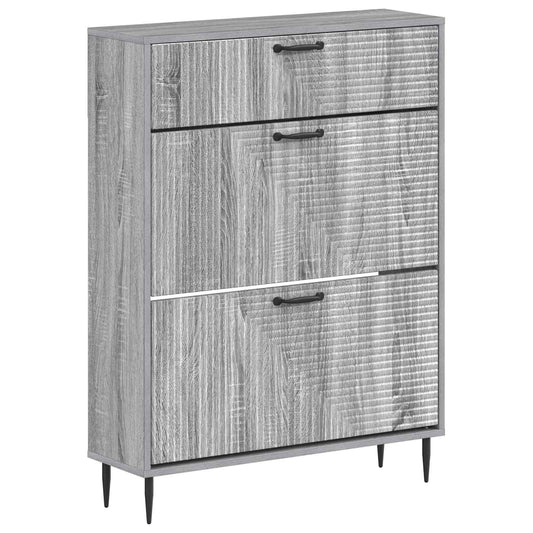 vidaXL Shoe Cabinet HAARLEM 78 x 24 x 103 cm Engineered Wood