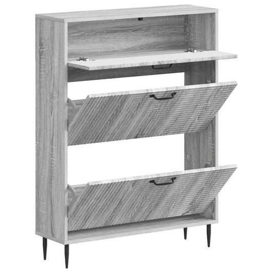 vidaXL Shoe Cabinet HAARLEM 78 x 24 x 103 cm Engineered Wood