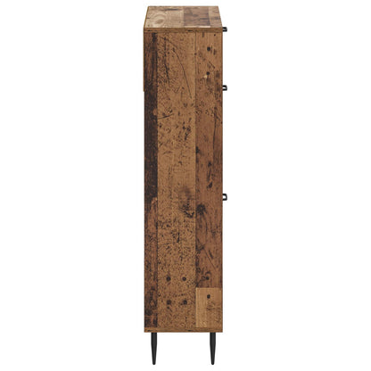 vidaXL Shoe Cabinet HAARLEM 78 x 24 x 103 cm Engineered Wood Old Wood
