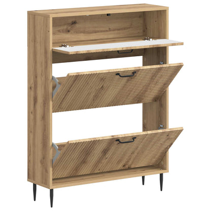 vidaXL Shoe Cabinet HAARLEM 78 x 24 x 103 cm Engineered Wood