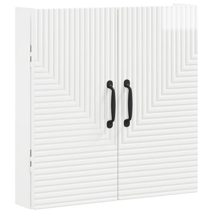 vidaXL Dartboard Cabinet HAARLEM High Gloss White Engineered Wood