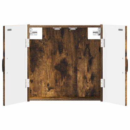 vidaXL Dartboard Cabinet HAARLEM Smoked Oak 52.5 x 10.5 x 53.5 cm