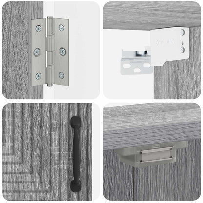 vidaXL Dartboard Cabinet HAARLEM Grey Sonoma 52.5 x 10.5 x 53.5 cm