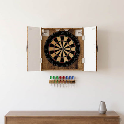 vidaXL Dartboard Cabinet HOORN Old Wood 52.5 x 10.5 x 53.5 cm