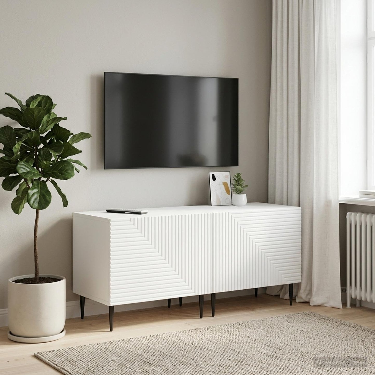 vidaXL TV Cabinet White Engineered Wood