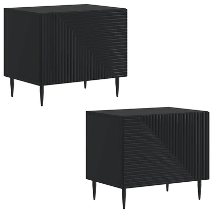 vidaXL TV Cabinet Black Engineered Wood