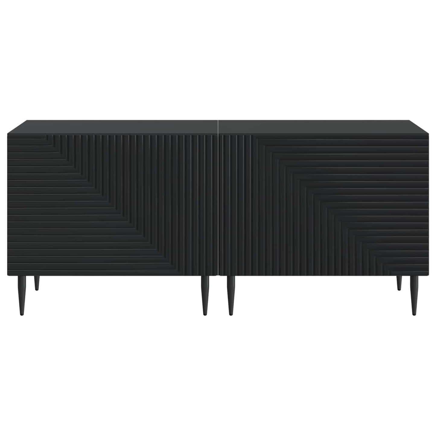 vidaXL TV Cabinet Black Engineered Wood