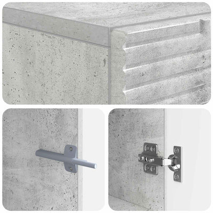 vidaXL TV Cabinet Concrete Grey Engineered Wood
