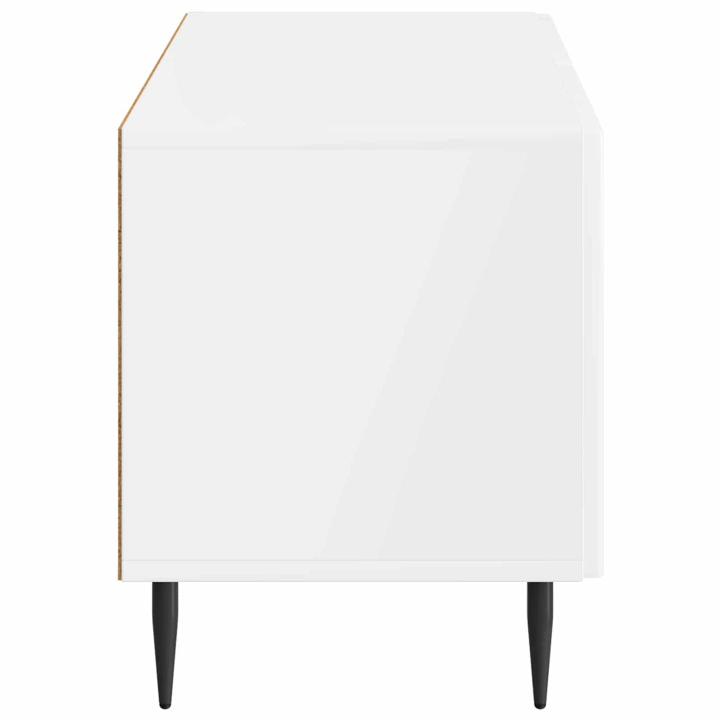 vidaXL TV Cabinet High Gloss White Engineered Wood