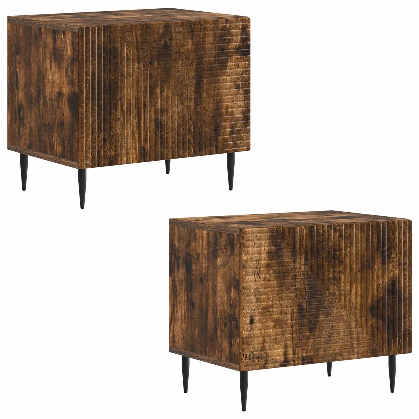 vidaXL TV Cabinet Smoked Oak Engineered Wood