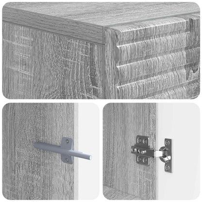 vidaXL TV Cabinet Grey Sonoma Engineered Wood