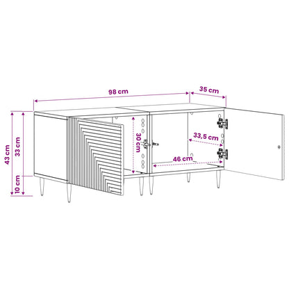 vidaXL TV Cabinet Old Wood Engineered Wood