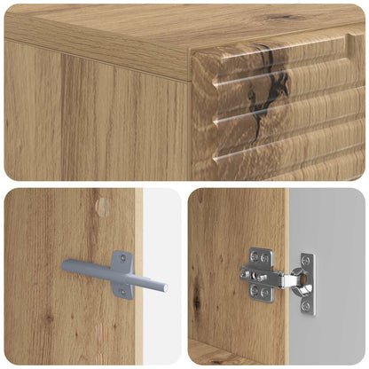 vidaXL TV Cabinet Artisan Oak Engineered Wood