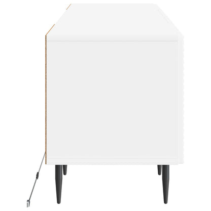 vidaXL LED TV Cabinet White Engineered Wood