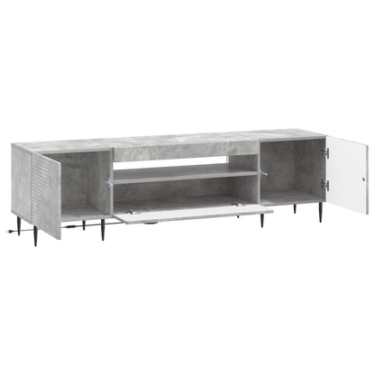 vidaXL LED TV Cabinet Concrete Grey Engineered Wood