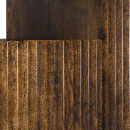 vidaXL LED TV Cabinet Smoked Oak Engineered Wood