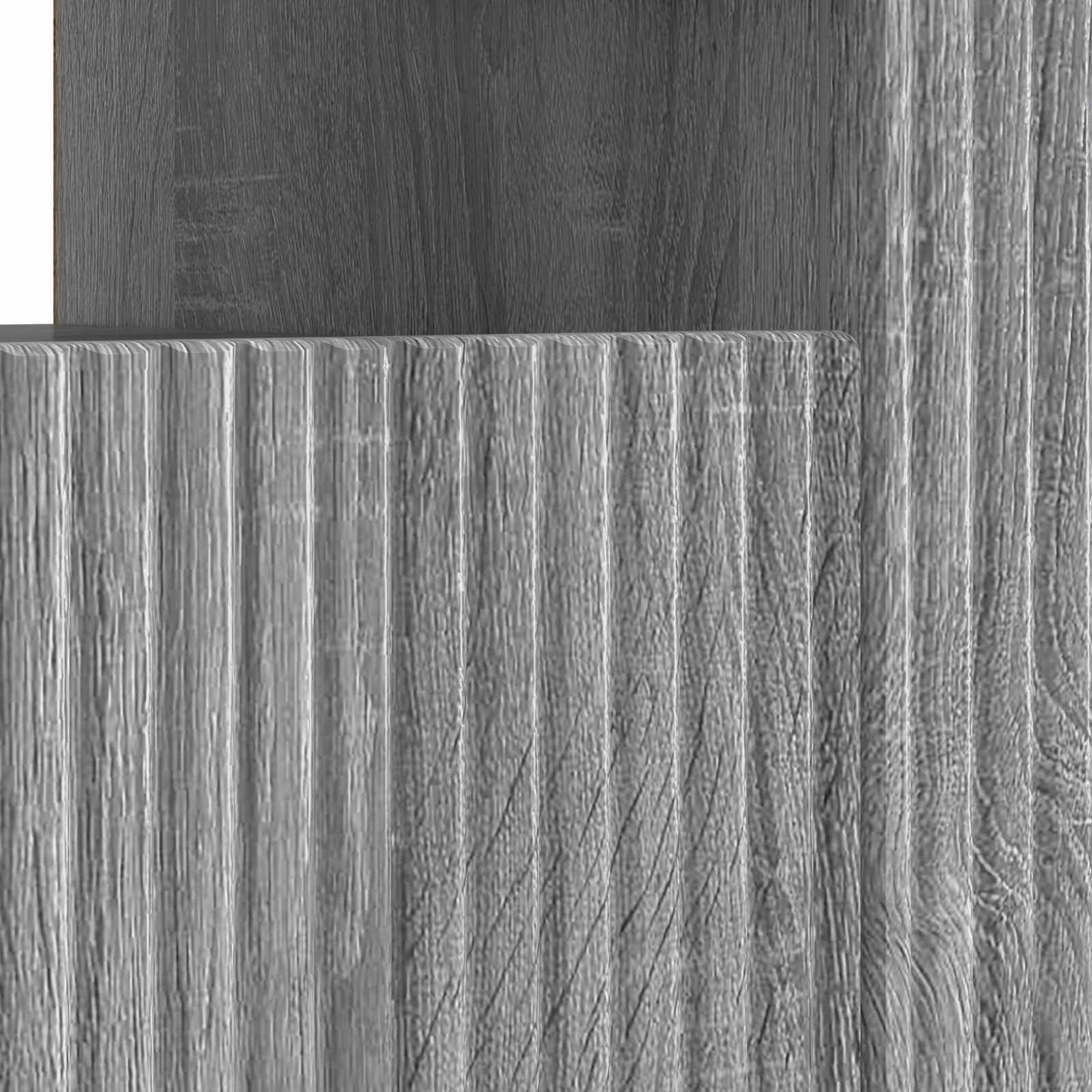 vidaXL LED TV Cabinet Grey Sonoma Engineered Wood