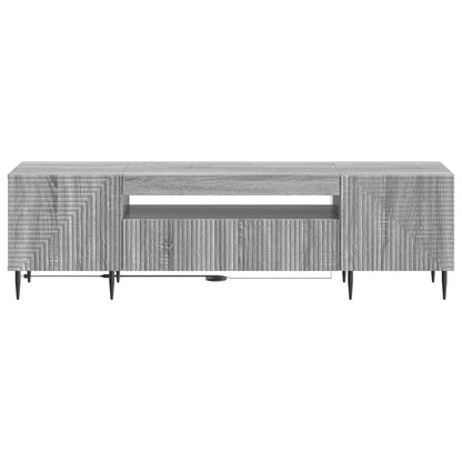 vidaXL LED TV Cabinet Grey Sonoma Engineered Wood