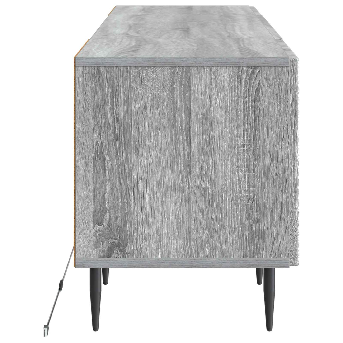 vidaXL LED TV Cabinet Grey Sonoma Engineered Wood